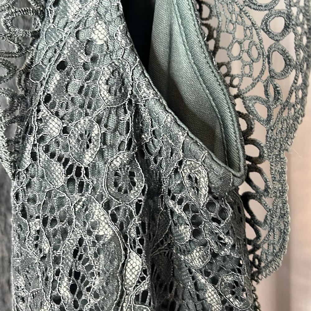 Cable & Gauge Lace Blouse Top Size S - Picture 8 of 13